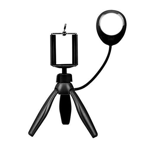Zcuhen Selfie Ring Light with Tripod Stand and Phone Holder, Dimmable Led Camera Ringlight Soft Filters for Selfie, Live Stream/Make Up/Vlogging, Not Included Batteries 1