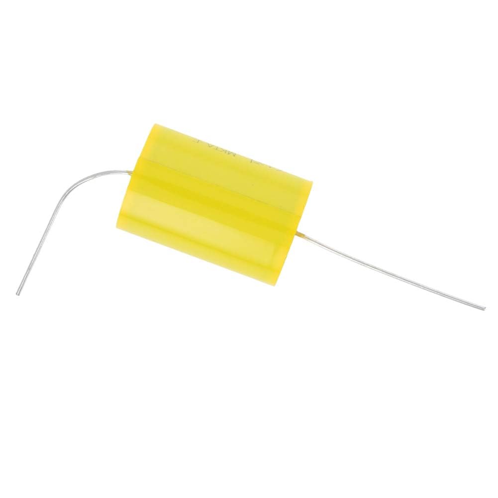 Fielect Film Capacitor 12uF 250V DC Round Axial Lead Type Polypropylene Capacitors for Audio Divider Yellow 3