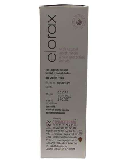 DermaShoap Elorax Skin Protection Moisturizing Cream: Nourishing Blend with Vitamin E, Aloe Vera, and Mulberry Extract - 100g For Radiant Skin For Unisex 3