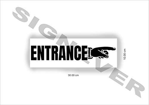 SIGN EVER Entrance Right Side Stylish Sign Board Bank Office Hospital School Hotel Collage Factory Signage Boards L x H 30 Cm x 10 Cm Pack Of 1 1