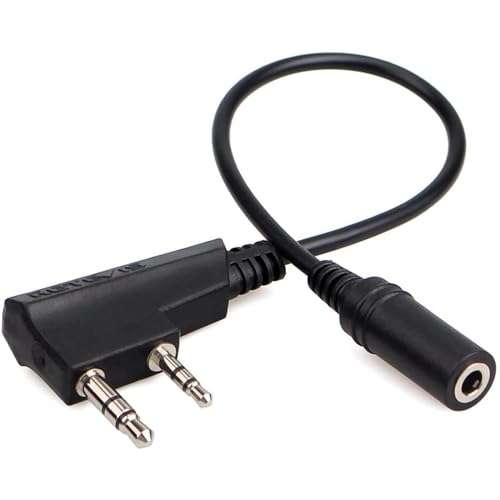 Retevis Earpiece Adapter,2 Pin to 3.5mm Walkie Talkies Headset Adapter Only Fit RT21 RT22 RT27 RT7 H-777 H777S RT18 RT19 RT22S (Not Fit for Other Brands) 2 Way Radios (1 Pack) 1