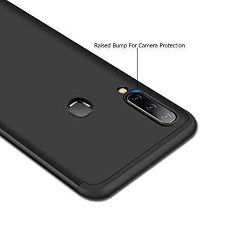 Mobilove Full Body 3 In 1 Slim Double Dip Case 360 Degree Protection Hard Bumper Back Cover For | Vivo Z1 Pro (Gk-Black) - Black 4