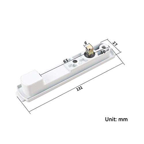 GAXQFEI Door and Window Concealed Door Handles, Alloy Polishing Black White Door and Window Hardware Accessories Door Handle,White 2