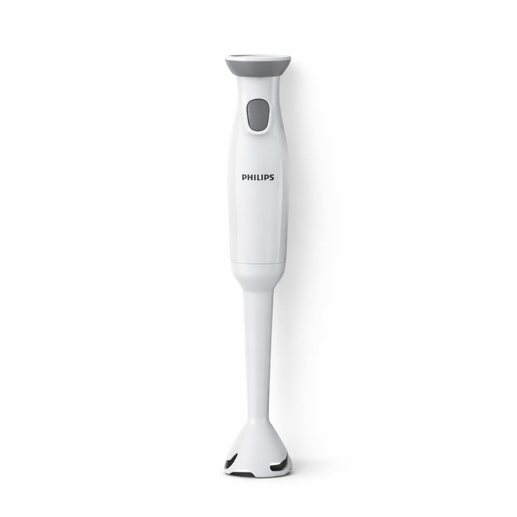 Philips HL1680/00 300W Hand Blender | HVDC Motor | SmartFlow Technology | Ergonomic Grip | Plastic Body | White | 2 Years Home Service Warranty (White) 1