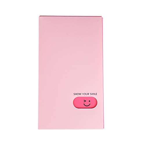 Kpop Photocard Holder Book 3 Inch Mini Photo Card Album 120 Pockets Card Stock Small Lomo Card Holder(Pink) 1