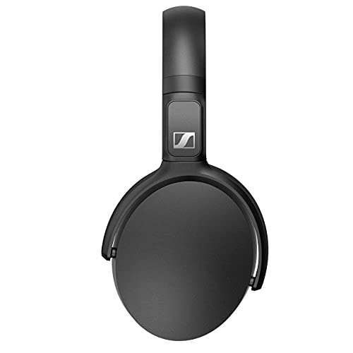 SennheiserHD 350BT Black Bluetooth 5.0 Wireless Headphone - 30-Hour Battery Life, USB-C Fast Charging, Virtual Assistant Button, Foldable - Black 5