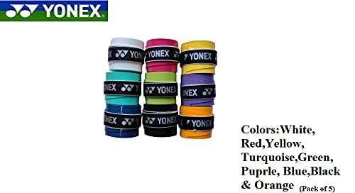 YONEX AC 102EX Badminton Grips - Pack of 5 (Assorted Color) 3