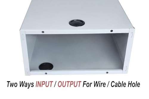 Bloat WiFi CCTV DVR Rack/NVR/Server/Network Rack with 3 Power Socket Plugs and Transparent Glass Door - Secure Your Equipment in a Sturdy Metal Cabinet Box 5