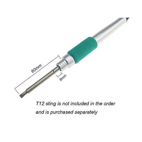 WXQ-XQ Soldering Accessories, TM32 Electronic Tools T12 Soldering Station Aluminum Alloy Handle Welding Tips Temperature Controller Repair Power Tool Accessories Temperature Controller 6