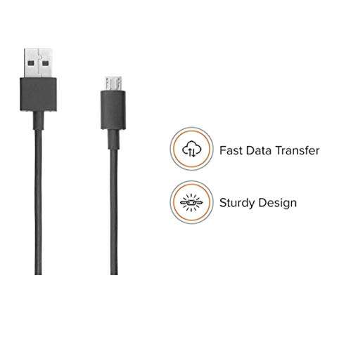 Nkarta Data Cable for Xiaomi Redmi A1 Charging Cable/Data Transfer Cable/Charging Cum Data Cable/1 Meter Original Data Cable Like Performance Best High Data Transfer Rate - Black 2