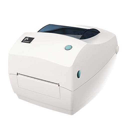 ZEBRA GC420t Thermal Transfer Desktop Printer Print Width of 4 in USB Serial and Parallel Port Connectivity GC420-100510-000 1