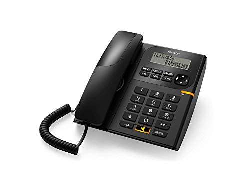 Alcatel New T-58 Black Corded Landline Phone with Caller id and Speaker with Attractive Design 1
