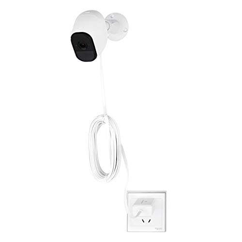 Wasserstein Quick-Charge 3.0 Wall Charger with Weatherproof 16-Foot Cable for Arlo Pro (White) 5