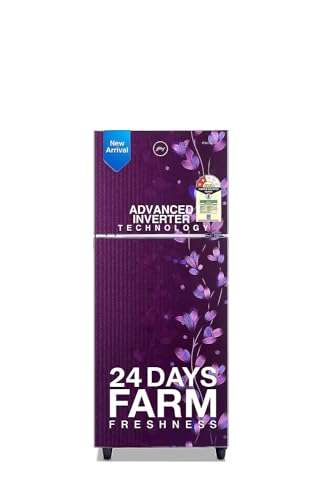 Godrej 253 L 2 Star Farm Freshness Upto 24 Days Inverter Frost Free Double Door Refrigerator Appliance (Nano shield Technology, RT EONALPHA 270B 25 RI JD PR, Jade Purple) 1