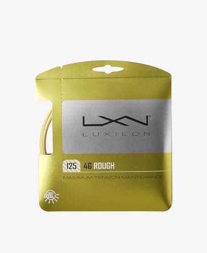 Just Tennis Luxilon 4G String Set - All 2024 Styles & Colors (4G Rough 125 - Gold)