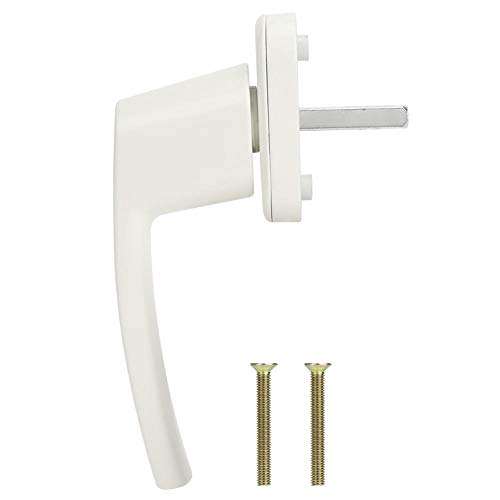 Home Window Handle, Home Hardware Accessories White Door Handle, for Home Plastic Window Flat Opening Door Steel Door 3