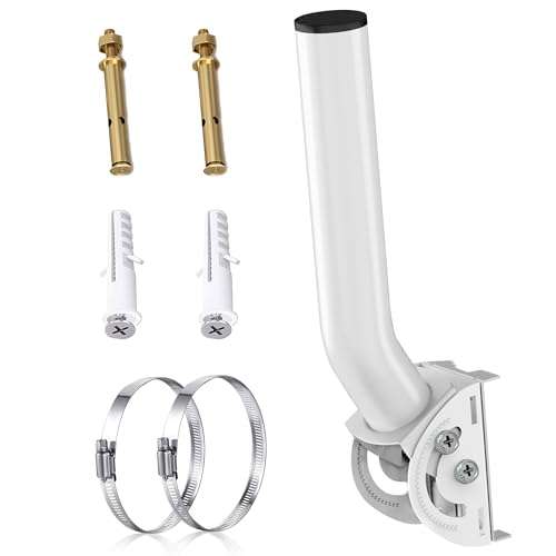 Starlink Mini Antenna Mount,12.6" J Pole & Wall-Mounting Bracket for Starlink Mini, Gen 2, Outdoor TV Antennas, WiFi Extender, Weather Station, Wireless Bridges 1