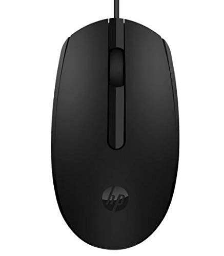 Wired USB Mouse with 3 Handy Buttons, Fast-Moving Scroll Wheel and Optical Sensor Works on Most Surfaces (Black)