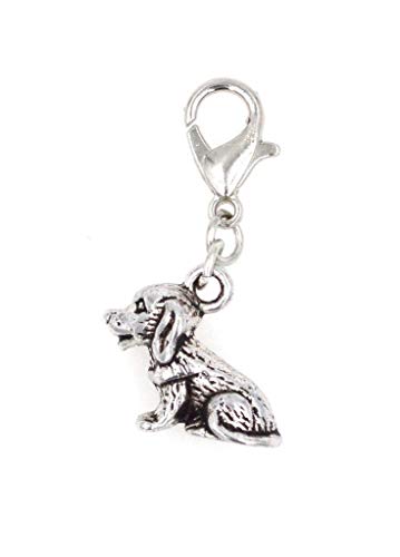 3D Puppy Dog Clip on Charm Perfect for Necklaces and Bracelets 103R