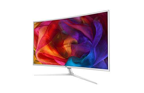 AOC C4008VU8 40"/101.6 cms 3840x2160 Pixels Curved LED Monitor 4K (White)