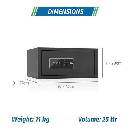 Godrej Security Solutions Godrej Nx Pro Digital (25L) Ebony Home Locker, Brown 4