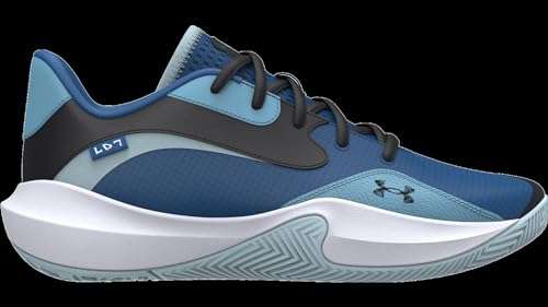 Under Armour Unisex Lockdown 7 Low, (401) Tech Blue/Nimbus Blue/Black, 8, US 1