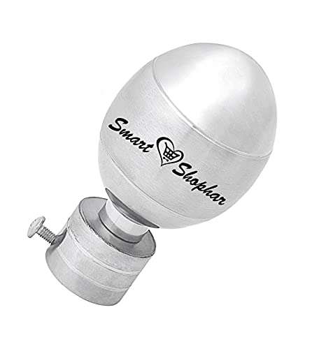 SMART SHOPHAR Stainless Steel Lumia Curtain Bracket 4 Inches Silver, Pack of 1 Set, 2pcs / Elegant Design/Durable Construction/Convenient Assembly/Suitable for Curtain Rods 3