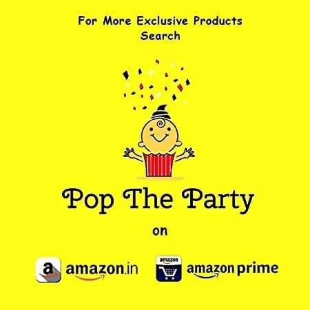 Pop The Party Happy Birthday Cake Topper, Light Happy Birthday Cake Topper Decoration Suitable For Party Decoration For Birthday 6