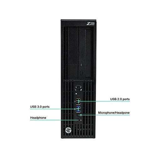 HP Desktop Computer with Windows 10, Workstation Compaq Small Form Factor PC, Quad Core i5-4570 3.20 GHz, 8GB DDR3 RAM, 500GB HDD, DualBand WiFi, DVD-RW, USB 3.0, DisplayPort (Renewed) 2