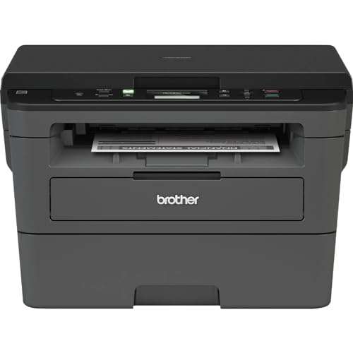 Brother Compact Monochrome Laser Printer, HL-L2350DW Wireless Printing, Duplex Two-Sided Printing, Business Office Bundle, Amazon Dash Replenishment Ready, BROAGE 6Ft USB Printer Cable 2