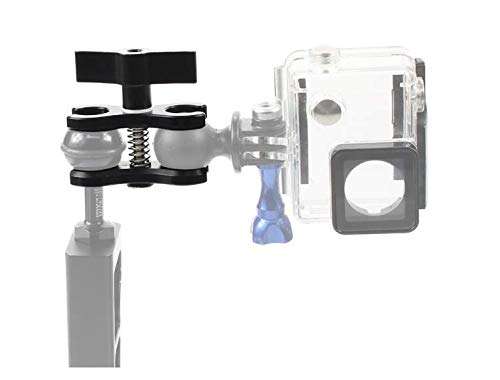 SELPONT ndard Ball Clamp with Cut Outs Aluminium for Underwater Light Arm System,Photography Diving Camera 5