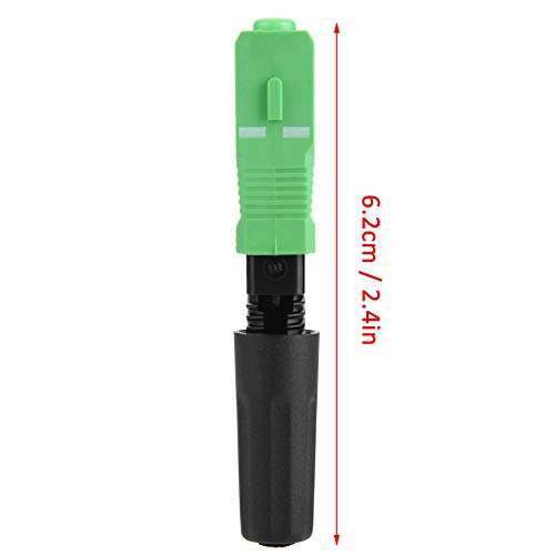 100Pcs Fiber Optic Cable Adapter SC/APC Embedded Optic Fiber Quick Fast Connector Connecting Adapter(Straight Plug) 2