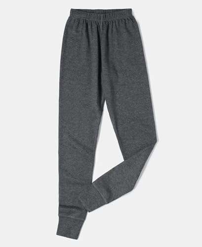 Jockey KT01 Unisex Kid's Super Combed Cotton Rich Thermal Long John with Stay Warm and Stay Fresh Treatment_Charcoal Melange_3-4 Yrs 3
