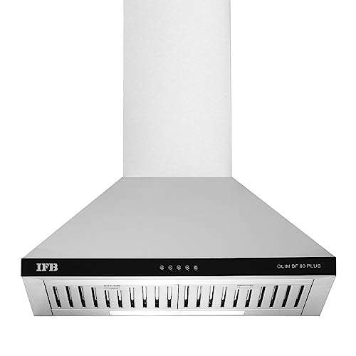 IFB 60cm 960 m3/hr Chimney (OLIM 60 Plus, 2 Cassette Filters, Touch Control, Silver) 1