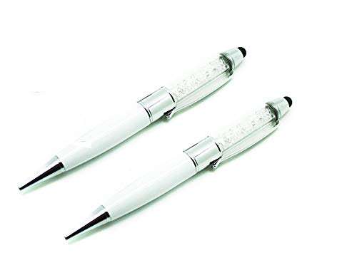 KBR 1+1 Diamond Crystal Stylus Combo 4gb White pendrive 1