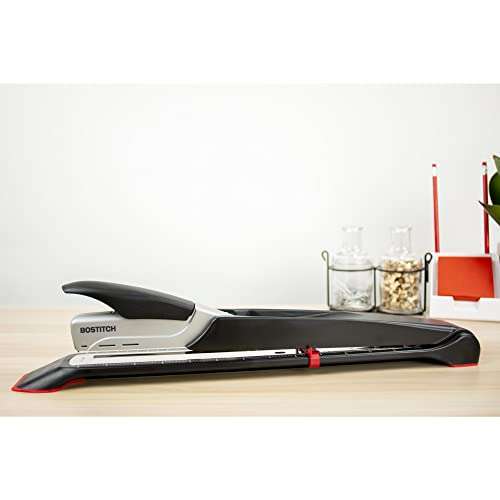 Bostitch/PaperPro Booklet Stapler - One Finger, No Effort, Spring Powered, Long Reach Stapler - Silver (1610) 3