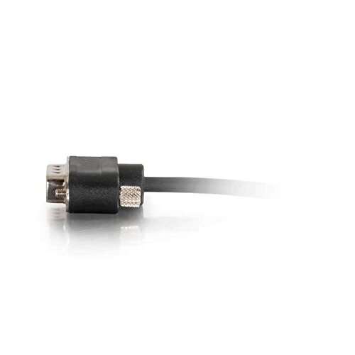 C2G 52165 Serial RS232 DB9 Null Modem Cable with Low Profile Connectors M/M, in-Wall CMG-Rated, Black (3 Feet, 0.91 Meters) 4