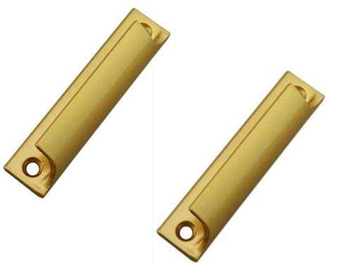 LiuliuBull 2pcs Aluminum Alloy Sliding Door Handle Balcony Sliding Window Cabinet Door Handle Furniture Hardware Handle (Color : Gold) 1