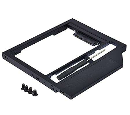 Witamy SATA 2nd Optical Bay 2.5'' Hard Drive | Hard Disk | HDD | SSD Caddy for 9.5mm Unibody Apple MacBook Pro A1278, A1286, A1297 CD/DVD-ROM