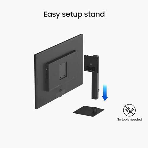 Samsung 27" (68.47cm) 4K ViewFinity S7 Monitor|UHD 3840 x 2160|IPS Panel|350nits|1.07 Billion Colors|Ports-HDMI,DP,Headphone|PIP|PBP|HDR10|Easy Setup Stand|Eye Care Technology|LS27D700EAWXXL|Black 3