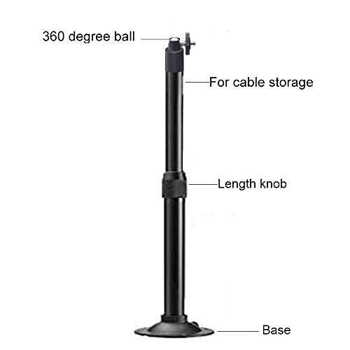 Universal Ceiling Projector Mount Angle Adjustable Bracket Holder with 360 Degrees Rotatable Heads for Mini Projector Camera Home Surveillance System,Black 4