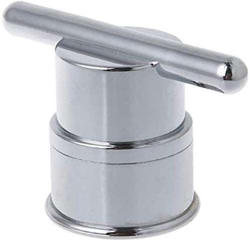 Dpprdl Door Handles Electroplated Plastic Single Hole Shower Door Knob Handles for Interior Furniture Shower， 2 Pieces (Color : S (Color : Silver) 1