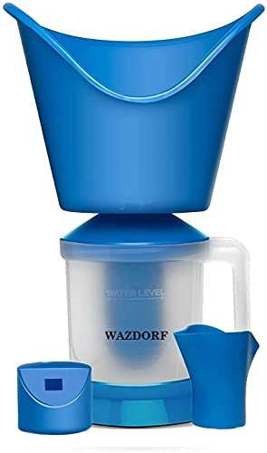 Wazdorf Steamer For facial Handheld Garment Steamer For Clothes Portable Family Fabric Steam Brush, Facial Steamer, Facial Steamer For Face And Nose,Steamer For Cold And Cough (3 in 1 vaporization)