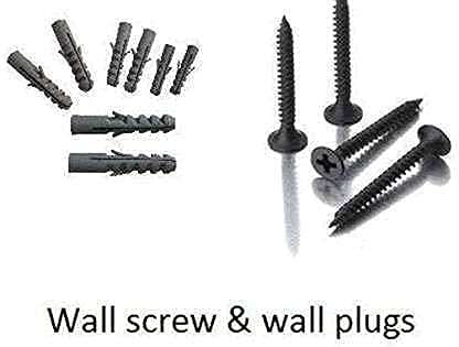 Explore Wood Crafts Handicraft TV Entertainment | Wall Unit Engineered Wood, Wall Set-top Box Stand, Modern TV Cabinet, Living Room Storage Space (Black) 5