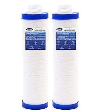 Indipristius Pre Filter Cartridge, 9 inch Candle Filter, RO Water Purifier Candle, Sediment Filter, Compatible with Kent, LG, Livpure, Aquaguard, and All Other Brands Pre Filters (Pack of 2)