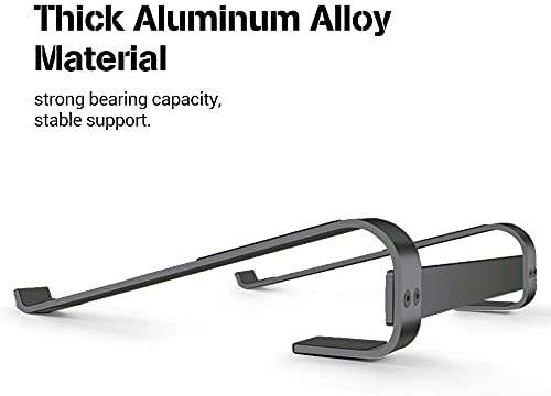 Bataniya Aluminum Laptop Stand | Anti-Slip Laptop Stand for Apple, Dell, HP, Lenovo, Asus, Acer, All Brands Laptops (Grey) 5