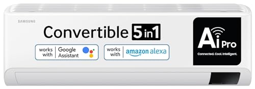 Samsung 1.5 Ton 3 Star Wi-fi Enabled, Inverter Split AC (Copper, Convertible 5-in-1 Cooling Mode, Anti-bacterial Filter, 2024 Model AR18CY3YAWK White)