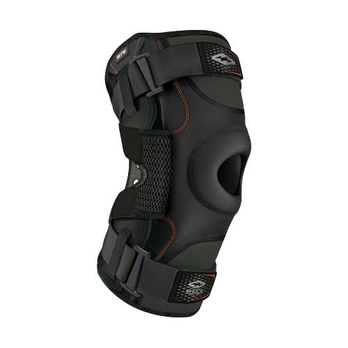 Shock Doctor Knee Brace, Compression Knee Brace for Men & Women, Hinged Knee Brace with Side Stabilizers, Maximum Support, Adjustable Dual Hinges, Knee Braces and Knee Support 1
