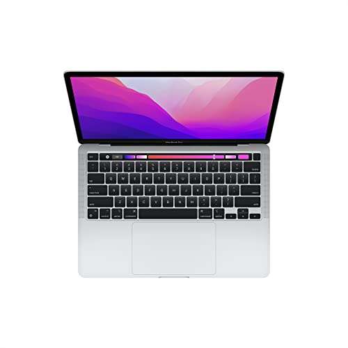 2022 Apple MacBook Pro Laptop with M2 chip: 13-inch Retina Display, 8GB RAM, 512GB ​​​​​​​SSD ​​​​​​​Storage, Touch Bar, Backlit Keyboard, FaceTime HD Camera. Works with iPhone and iPad; Silver 2