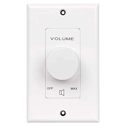 Pure Resonance Audio VC50W 50W Decora 70V Commercial Volume Control White Decora White 1